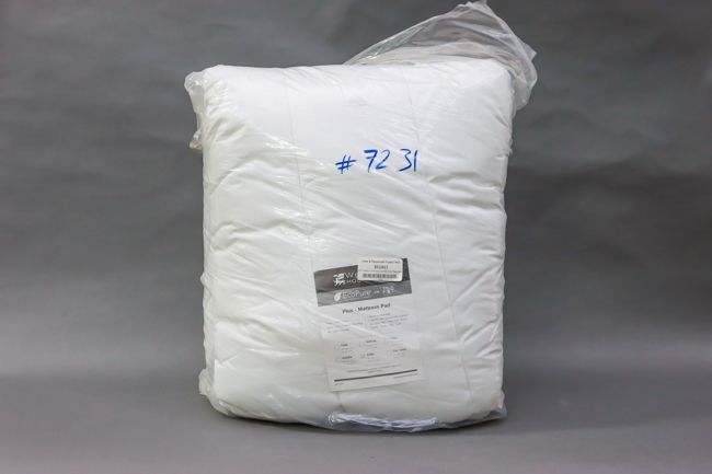 WP 100% Cot Ecopure Mattress Pad Matt Pads 78x80" King White 1/Pack