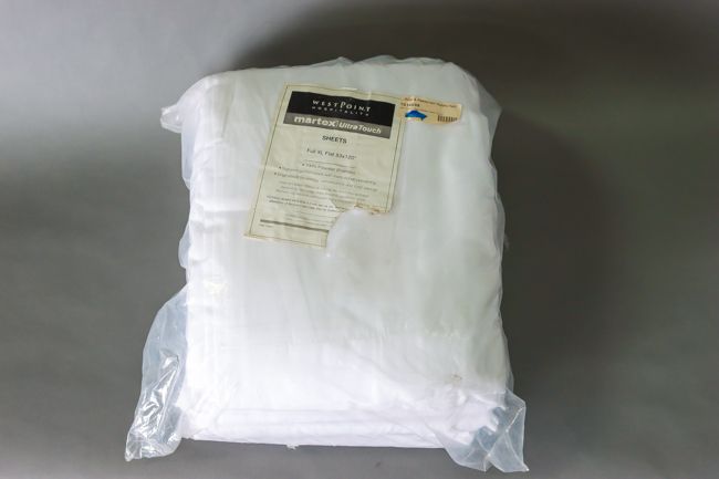 WP 100% Poly Martex Ultra Touch Flat Sheet 83x120&quot; Fresh White 6/Pack