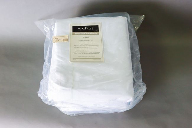 WP 100% Poly Martex Ultra Touch Flat Sheet 92x120" Fresh White 6/Pack