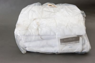 WP 60% Cot/ 40% Poly 300 Millenium Flat Sheet 111x115&quot; King Fresh White 6/Pack