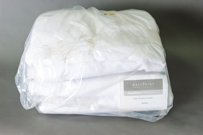 WP 60% Cot/40% Poly Millenium Flat Sheet 93x115 Queen Fresh White 6/Pack