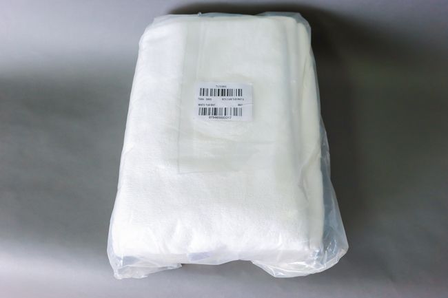 WP 92% Cot/8% Poly Cam Tub Mat Optical White 6/pack