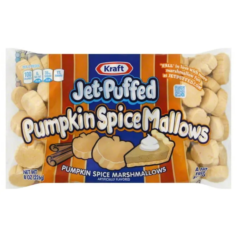 KRAFT JET-PUFFED PUMPKIN SPICE MARSHMALLOW 16X8OZ