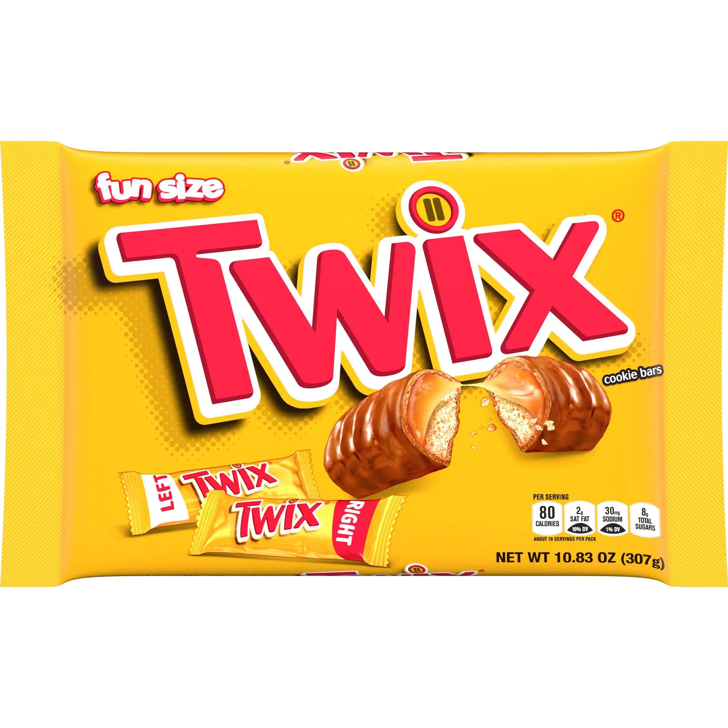 TWIX CARAMEL COOKIES BAR FUN SIZE 20X10.83OZ