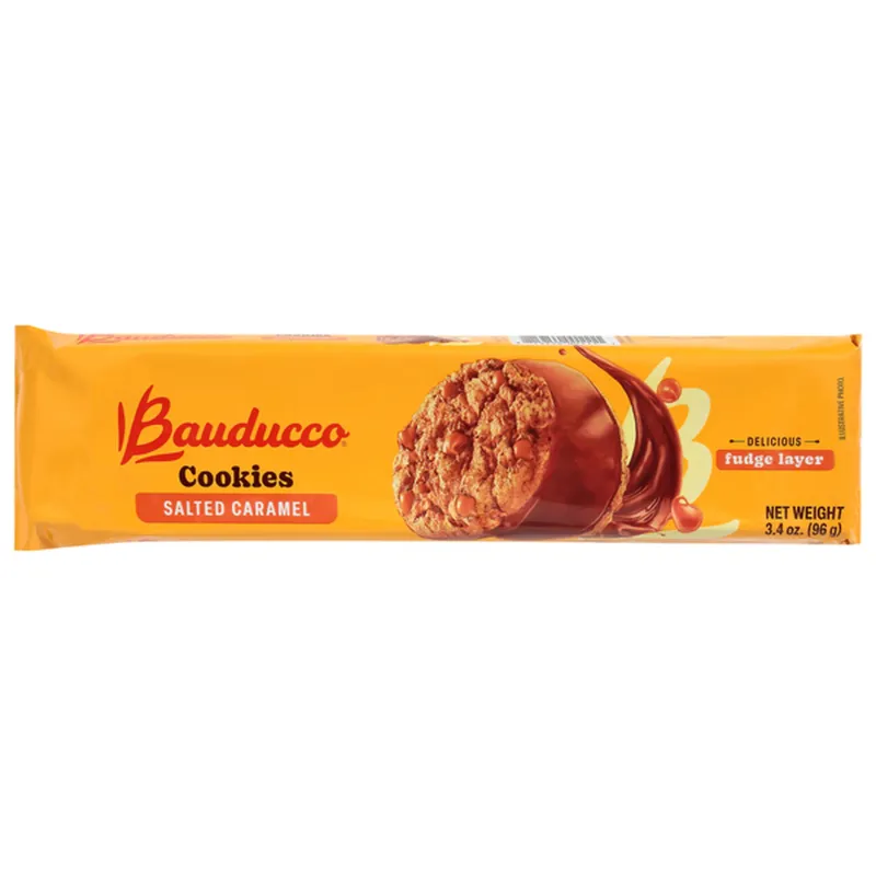 BAUDUCCO COOKIES SALTED CARAMEL 18X96G