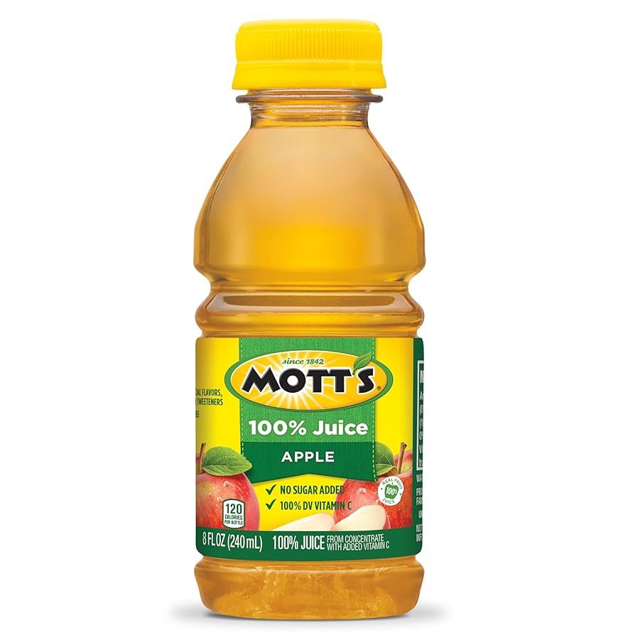MOTT&#39;S 100% APPLE JUICE 24X8OZ