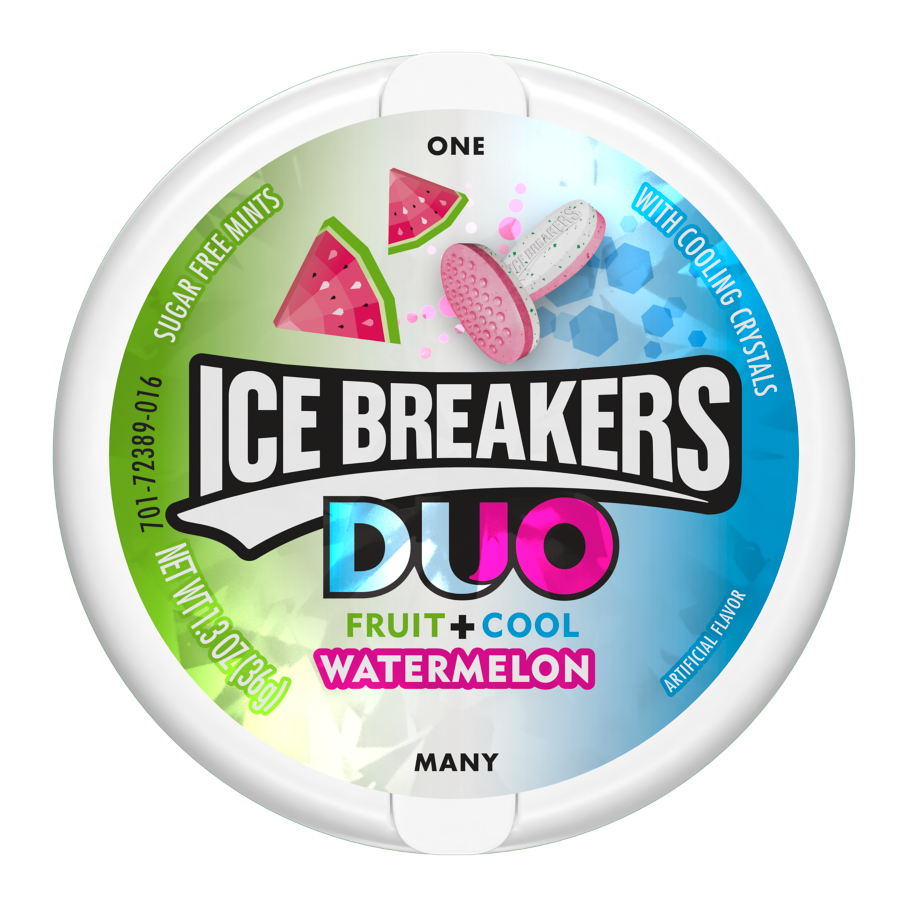 ICE BREAKERS DUO WATERMELON TIN 8X1.3OZ