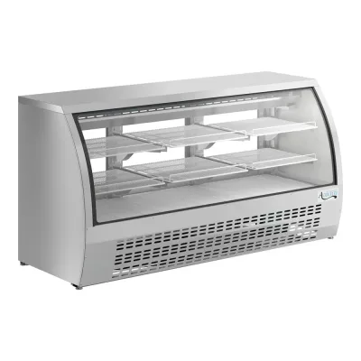 HDS Refrigerated Deli Case 82&quot; Stainless Steel