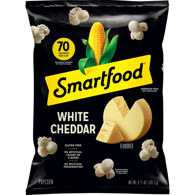 SMARTFOOD POPCORN WHITE CHEDDAR 12X5.5OZ