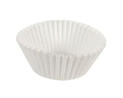 HOFFMASTER FLUTED WHITE BAKING CUPS (2&quot;X4.5&quot;) 20X500CT (610032)
