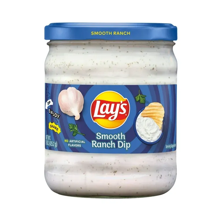 LAY&#39;S SMOOTH RANCH DIP 12X15OZ