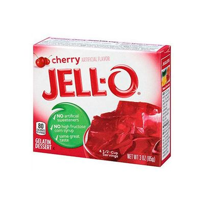 JELLO-O CHERRY GELATIN 24X3OZ