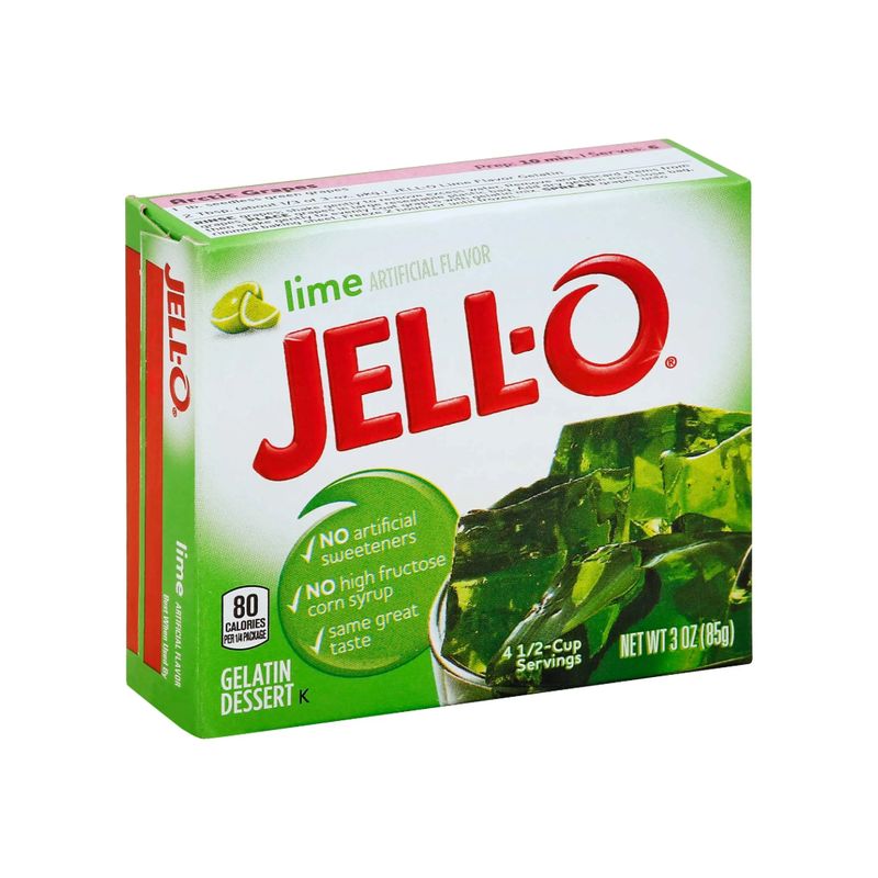 JELLO-O LIME GELATIN 24X3OZ
