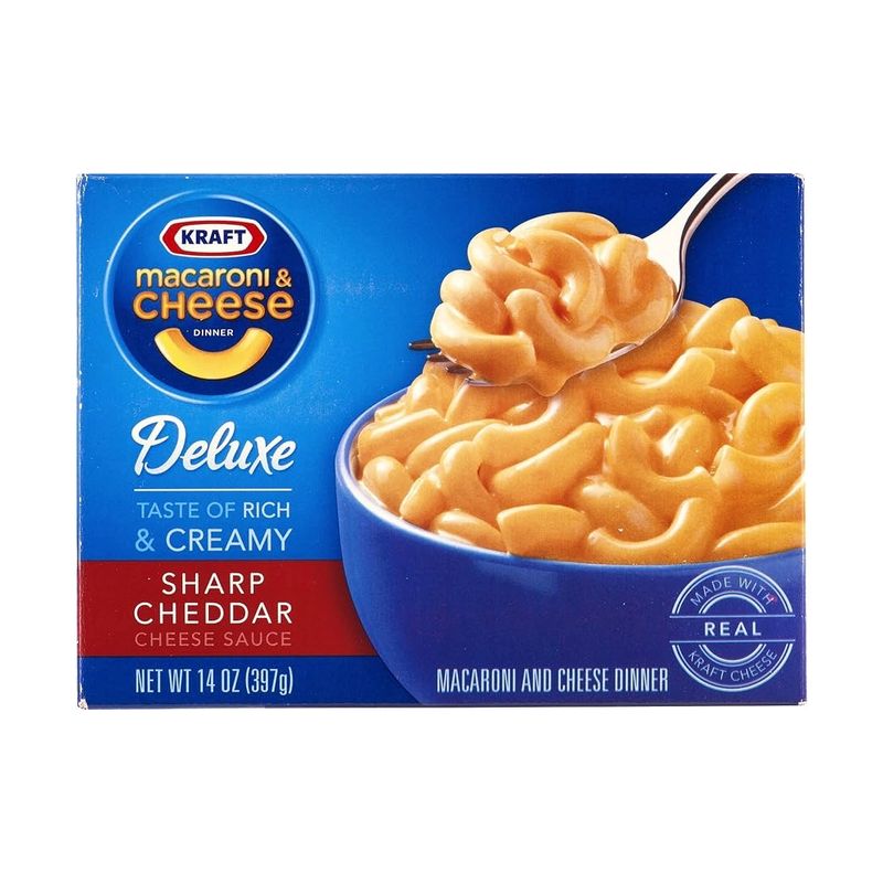 KRAFT MACARONI &amp; CHEESE DELUXE 24X14OZ