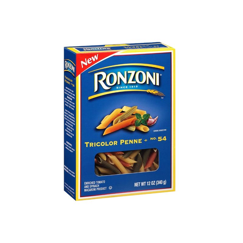 RONZONI TRI-COLOR PENNE RIGATE 12X12OZ