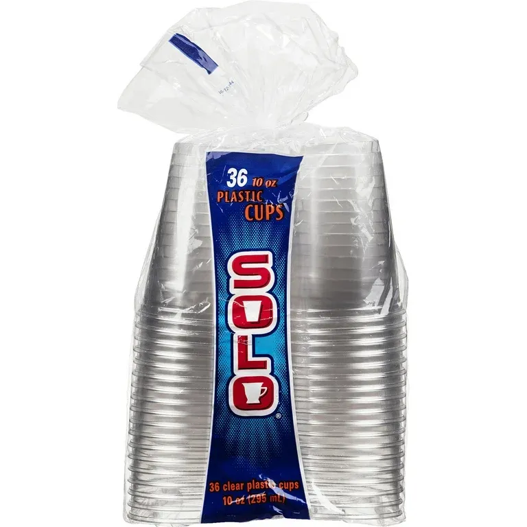 SOLO CLEAR PLAS CUPS 10OZ 12X36CT