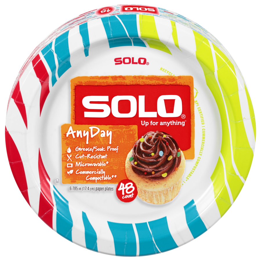 SOLO HEAVY DUTY 7" PLATES 12X48CT