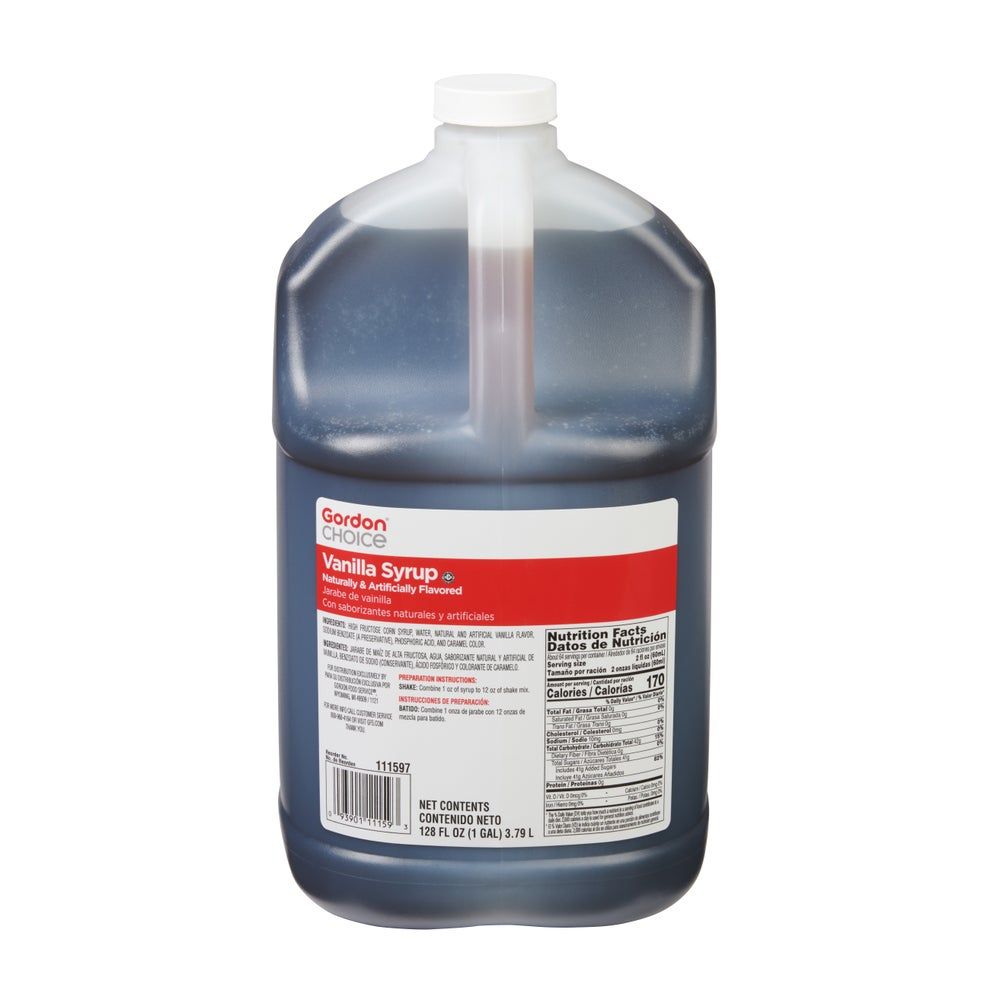 GFS VANILLA SYRUP 4X1GAL