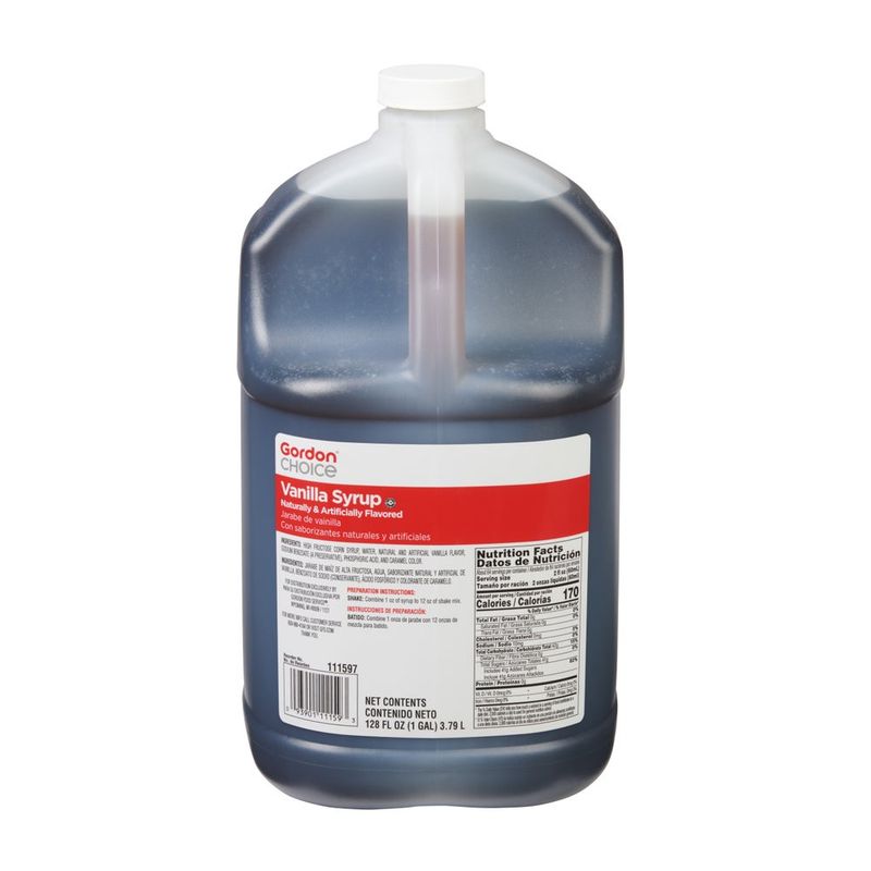 GFS VANILLA SYRUP 4X1GAL