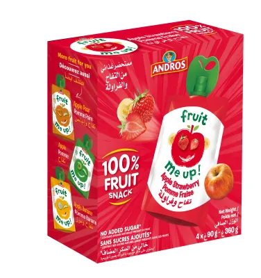 ANDROS FRUIT ME UP APPLE STRAWBERRY 8X4X90G