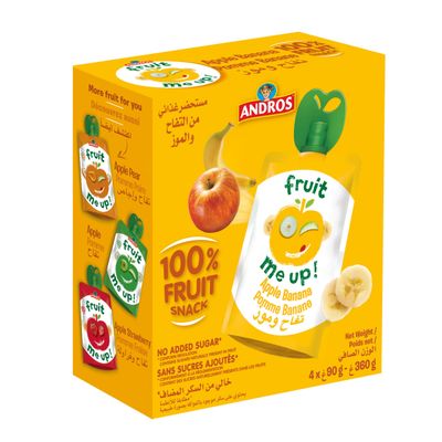ANDROS FRUIT ME UP APPLE BANANA 8X4X90G