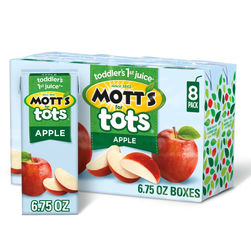 MOTT'S TOTS APPLE JUICE 32X6.75OZ