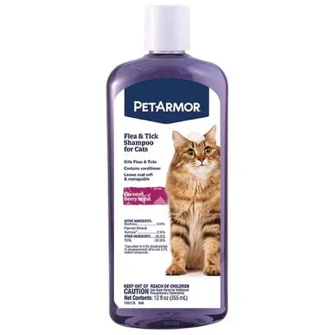 PET ARMOR F&amp;T SHAMPOO FOR CATS 6X12OZ