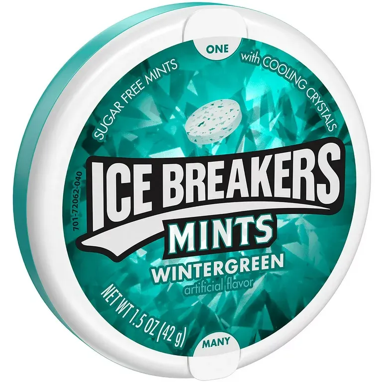 ICE BREAKERS WINTERGREEN MINTS 8X1.5OZ