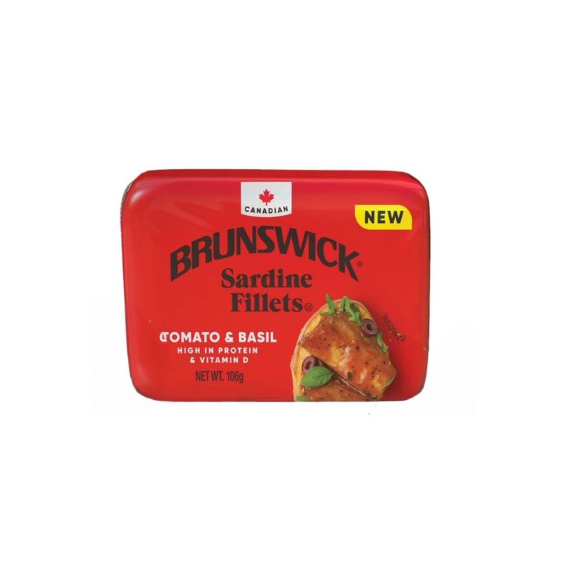 BRUNSWICK SARDINES FILLETS TOMATO &amp; BASIL 18X106G