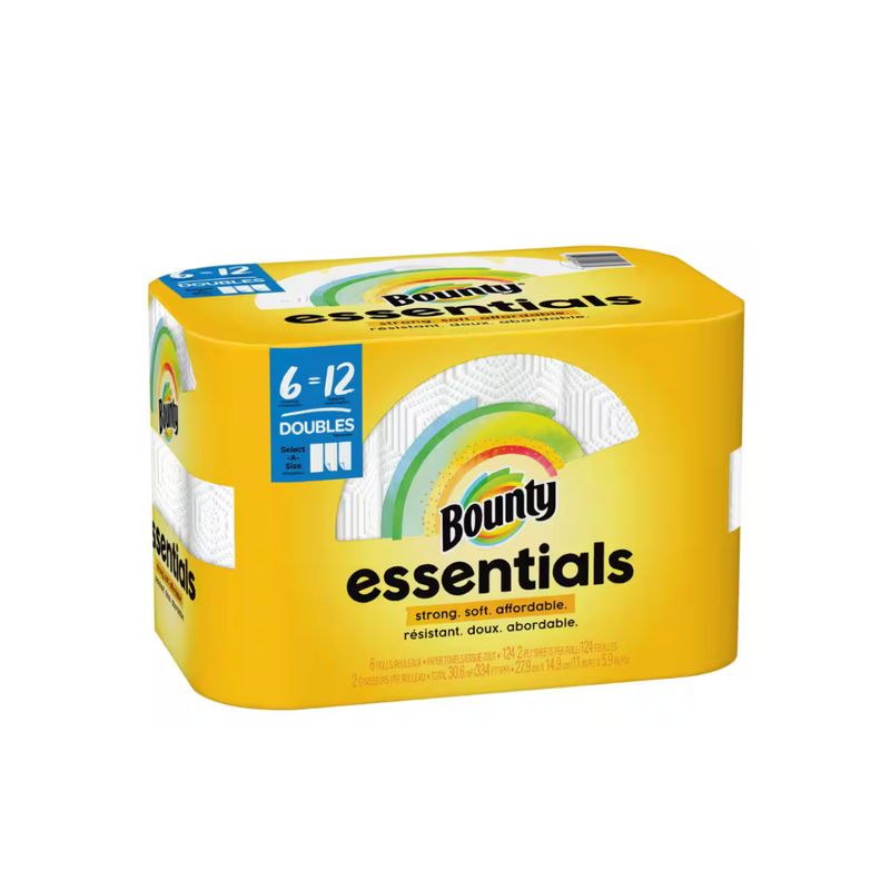 BOUNTY ESSENTIAL 6 DOUBLE ROLL TOWEL 6X1CT
