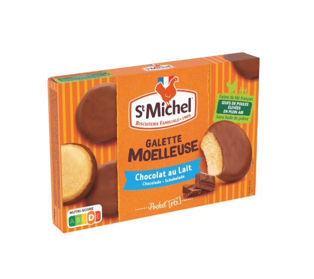 ST. MICHEL GALETTE MOELLEUSE CHOCOLAT AU LAIT 9X180G