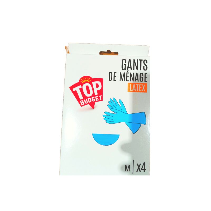TOP BUDGET GANTS FINS MEDIUM 8X4CT