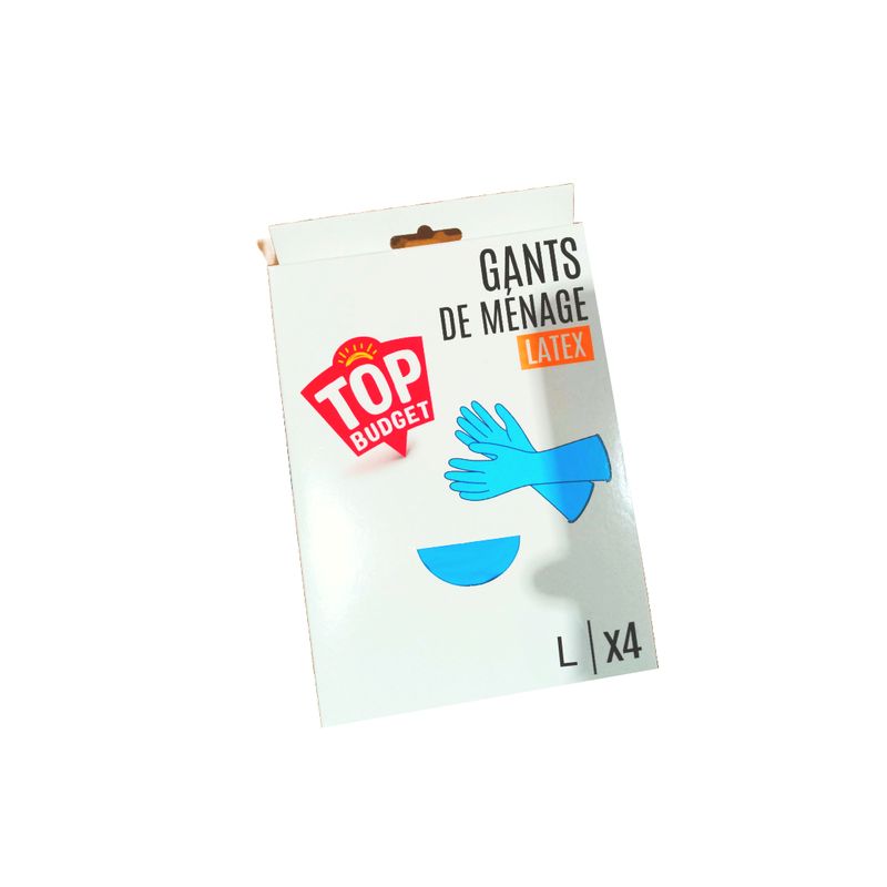 TOP BUDGET GANTS FINS LARGE 8X4CT