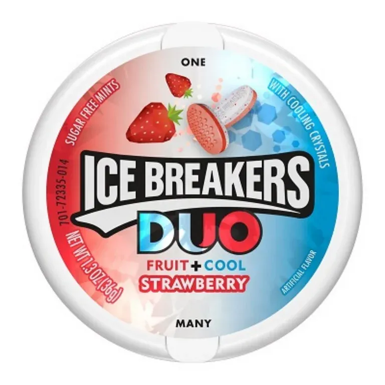 ICE BREAKERS MINT DUO STRAWBERRY 8X1CT