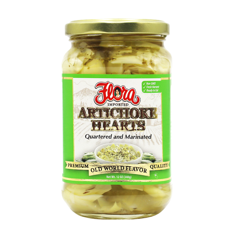 FLORA ARTICHOKES QUARTERS MARINATED 6X12OZ
