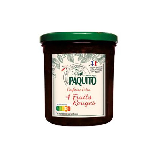 PAQUITO CONFITURE 4 FRUITS ROUGES 6X370G