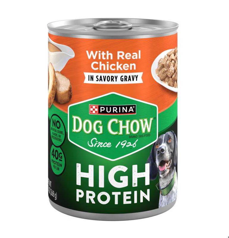 PURINA DOG CHOW HIPRO CHICKEN IN GRAVY 12X13OZ