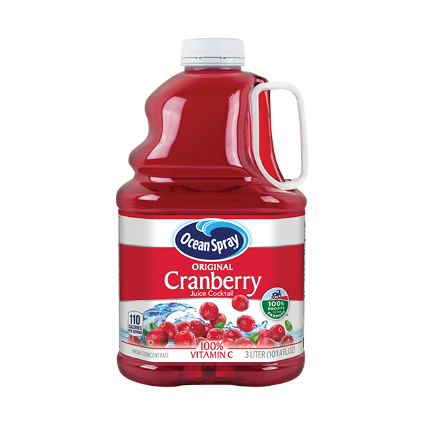OCEAN SPRAY CRANBERRY COCKTAIL JUICE 6X3L