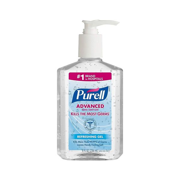 D-PURELL ADVANCED HAND SANITIZER PUMP BOTTLE 12X8OZ