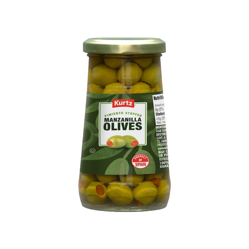 KURTZ PIMIENTO STUFFED MANZANILLA OLIVES 12X5.75OZ