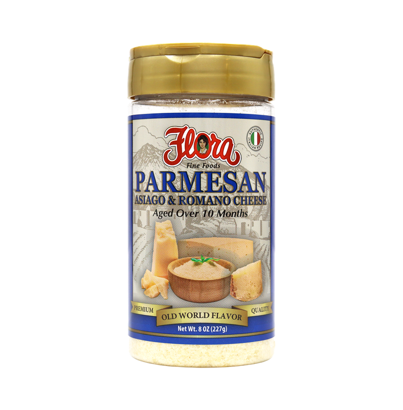 FLORA CHEESE 3 BLEND (PARM-ROM-ASIAGO) 12X8OZ