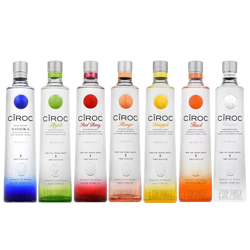 CIROC VODKA ASSORTED 12X1L (6 PEACH, 6 ORIGINAL)