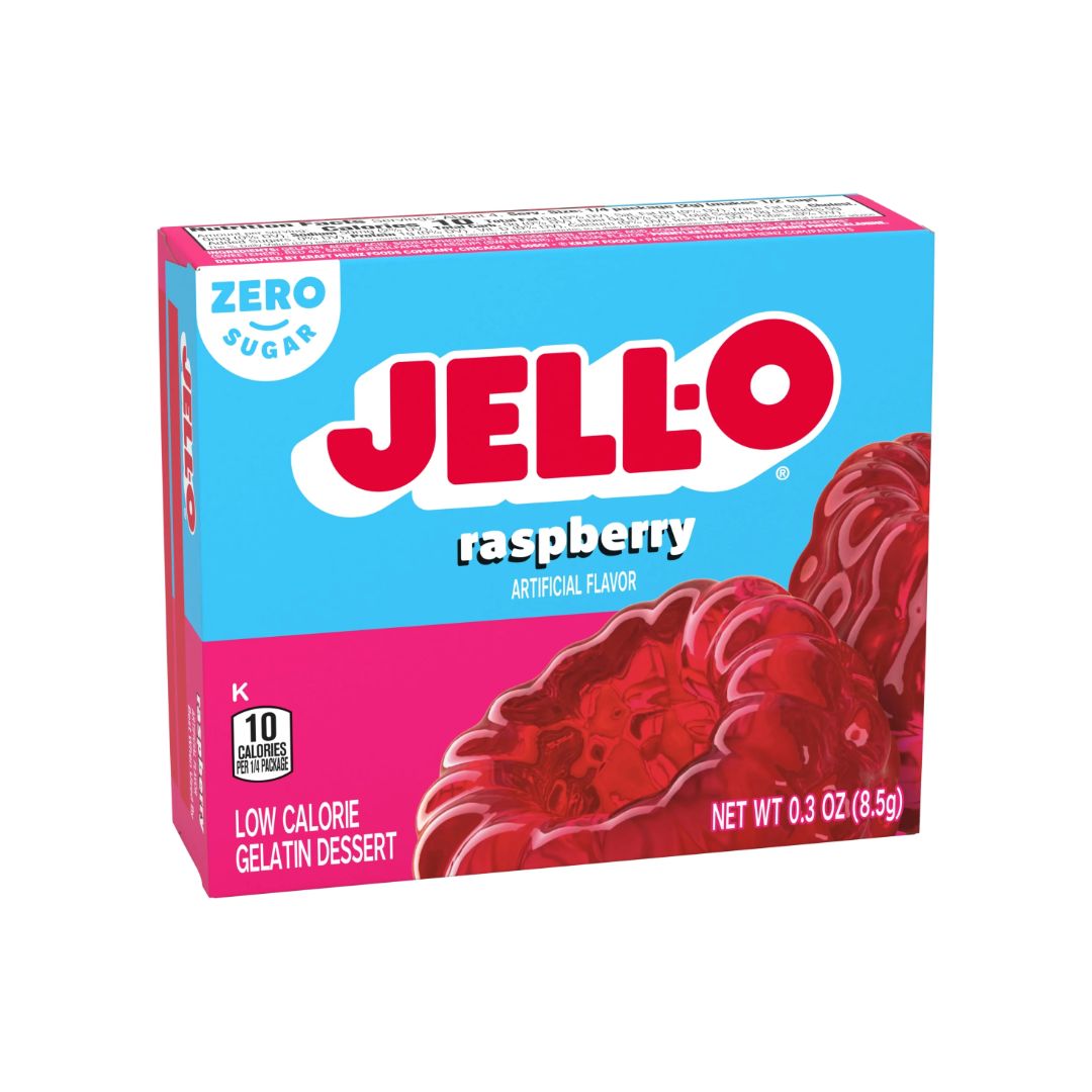 JELLO-O RASPBERRY GELATIN 24X3OZ