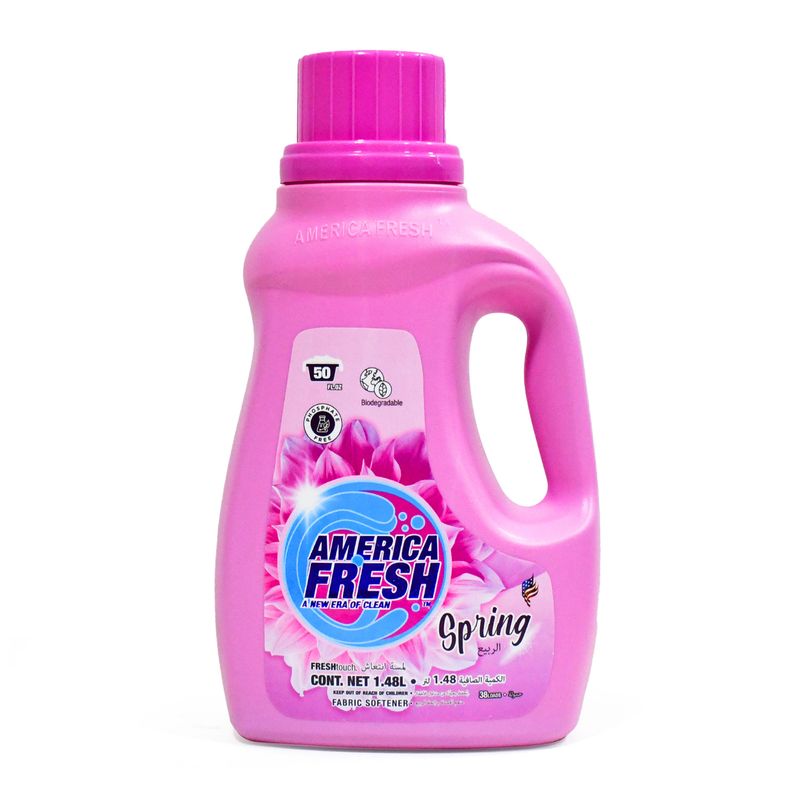 AMERICA FRESH FABRIC SOFTENER FRESH TOUCH SPRING 8X1.48L