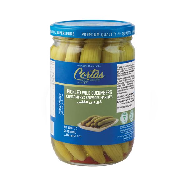 CORTAS PICKLED WILD CUCUMBER 12X625G