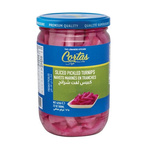CORTAS CUT PICKLED TURNIPS 12X625G