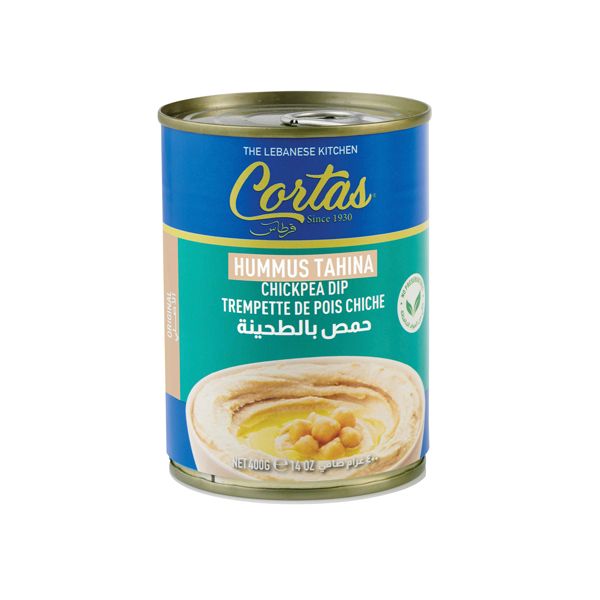 CORTAS HUMMUS TAHINA CHICKPEA DIP 24X400G