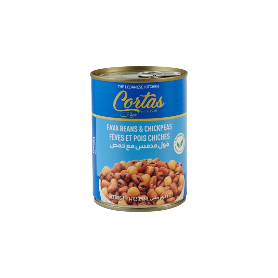 CORTAS FAVA BEANS &amp; CHICK PEAS 24X400G
