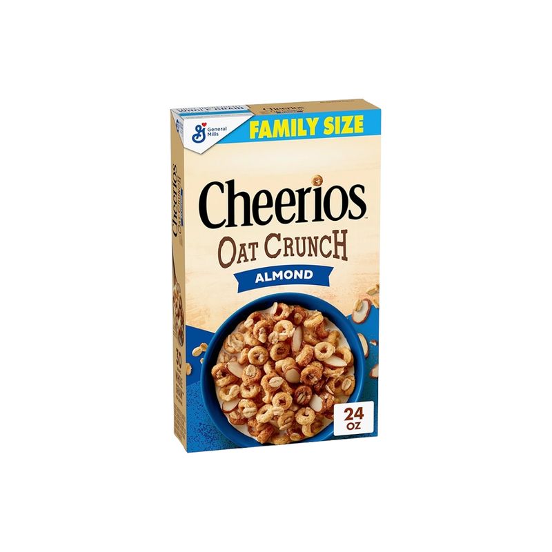 G-MILLS CHEERIOS OAT CRUNCH ALMOND CEREAL 12X18.2OZ