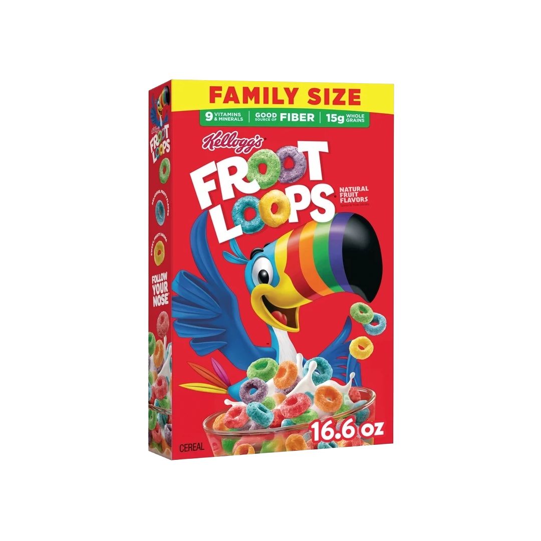 KELLOGG'S FROOT LOOP CEREAL 12X16.6OZ
